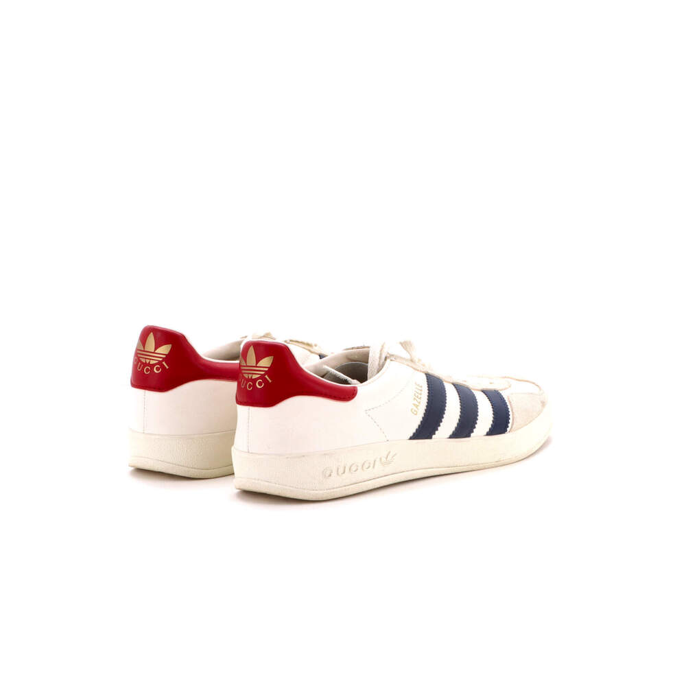 Gucci x Adidas Men's Gazelle Sneakers Leather and Suede with Faux Leather - Picture 2 of 6